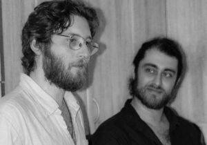 The author and artist at the launch party for the new book Ohelibah
